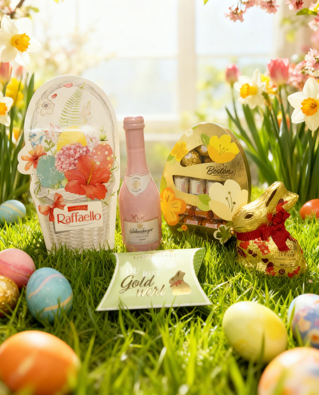 Oster-Geschenkkorb Frühlingsfreude